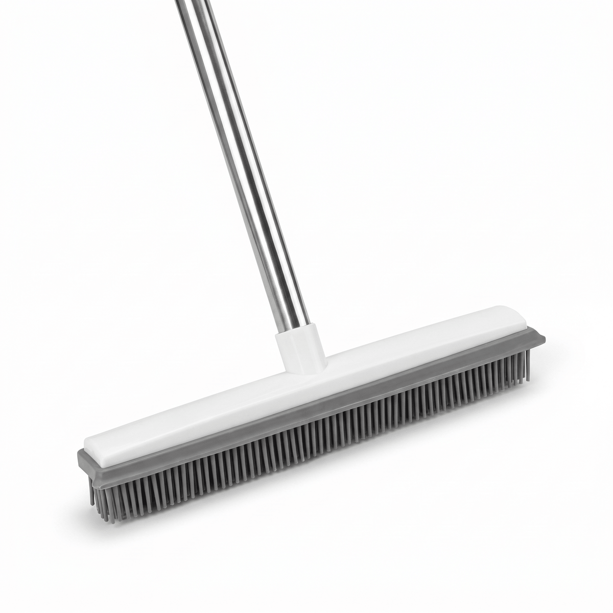 FurValto long-handle rubber broom for pet hair