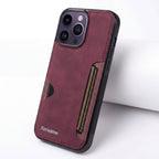 PocketCard Leather Card Holder Case for iPhone 11–15 Pro Max Series - TrendsToLife