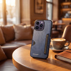 PocketCard Leather Card Holder Case for iPhone 11–15 Pro Max Series - TrendsToLife