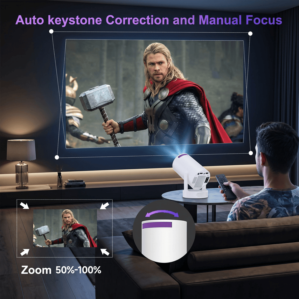 PocketCinema HD Mini Smart Projector with Android Home Theater - TrendsToLife