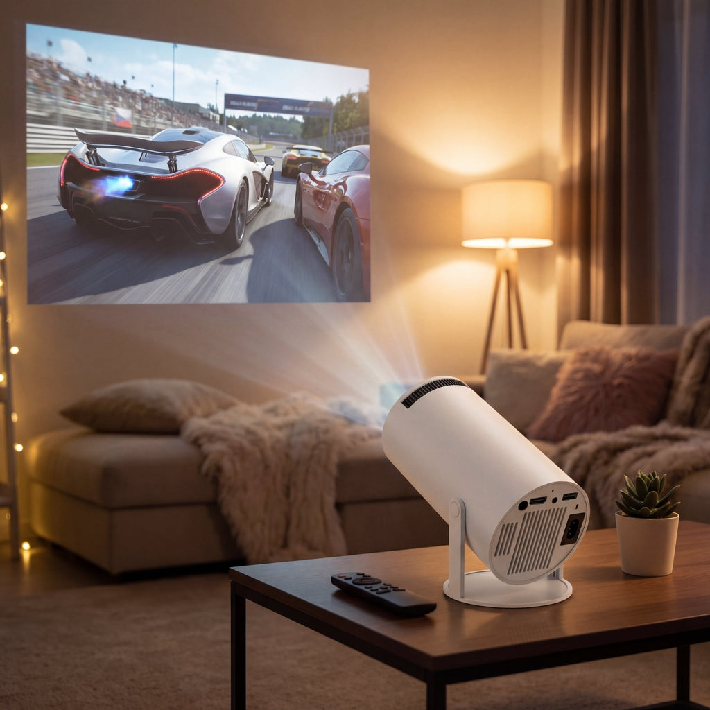 PocketCinema HY300 Pro Smart Mini Projector with Android TV - TrendsToLife