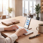 PocketFold Foldable Bluetooth Travel Keyboard Portable Mini Design - TrendsToLife