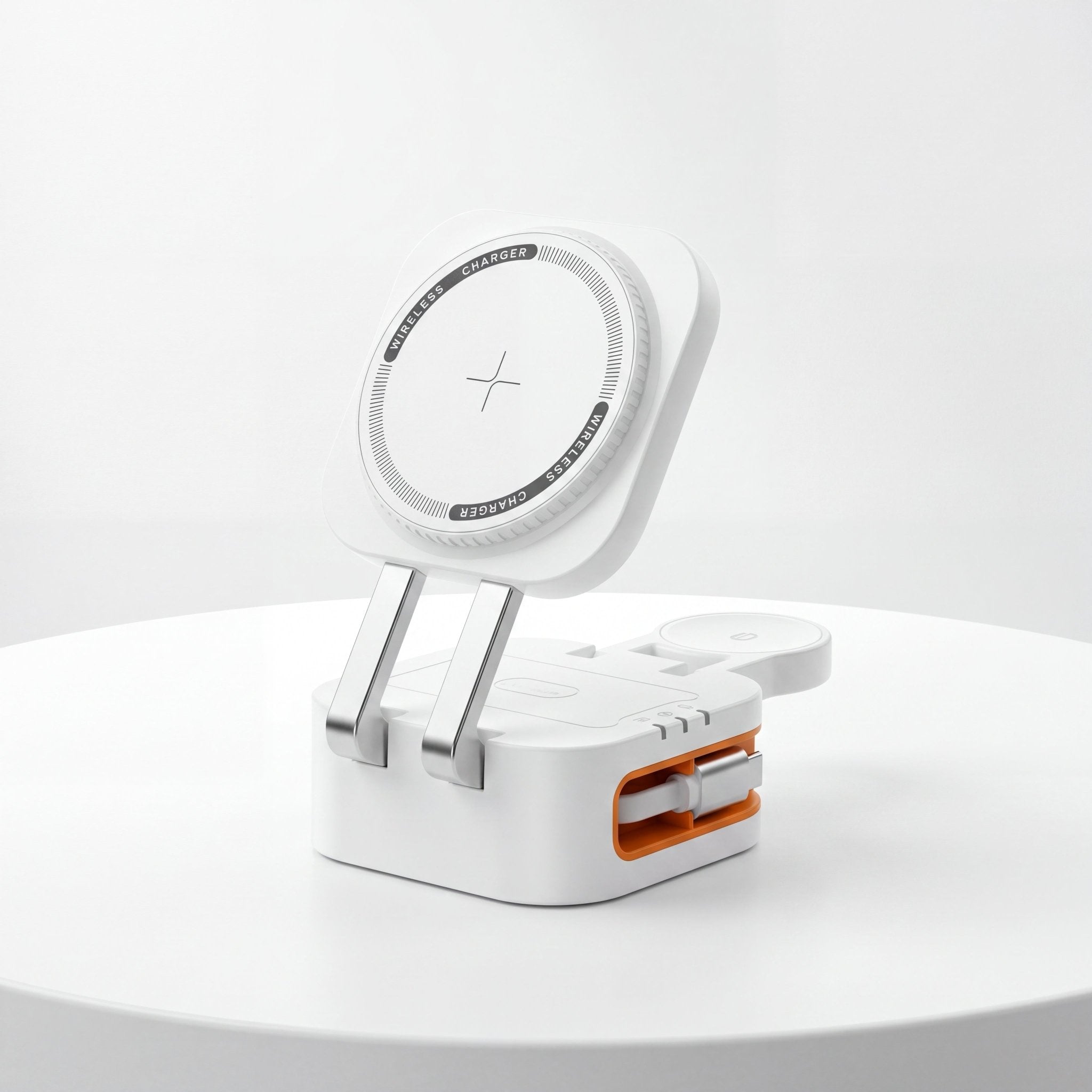 PowerDock Trio Wireless Charger – 3-in-1 Foldable Magnetic 15W - TrendsToLife