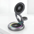 PowerDock Trio Wireless Charger – 3-in-1 Foldable Magnetic 15W - TrendsToLife