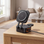 PowerDock Trio Wireless Charger – 3-in-1 Foldable Magnetic 15W - TrendsToLife