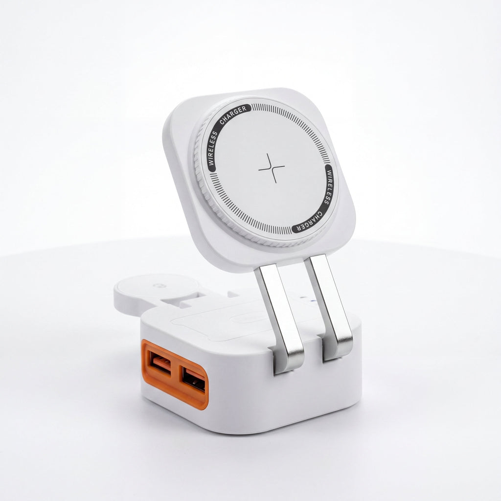 PowerDock Trio Wireless Charger – 3-in-1 Foldable Magnetic 15W - TrendsToLife
