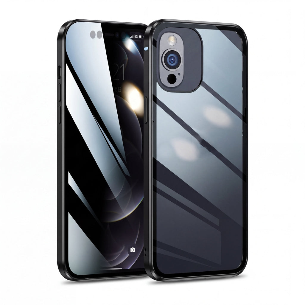 PrivacyGuard Double-Sided Glass Case for iPhone 11–15 Series - TrendsToLife