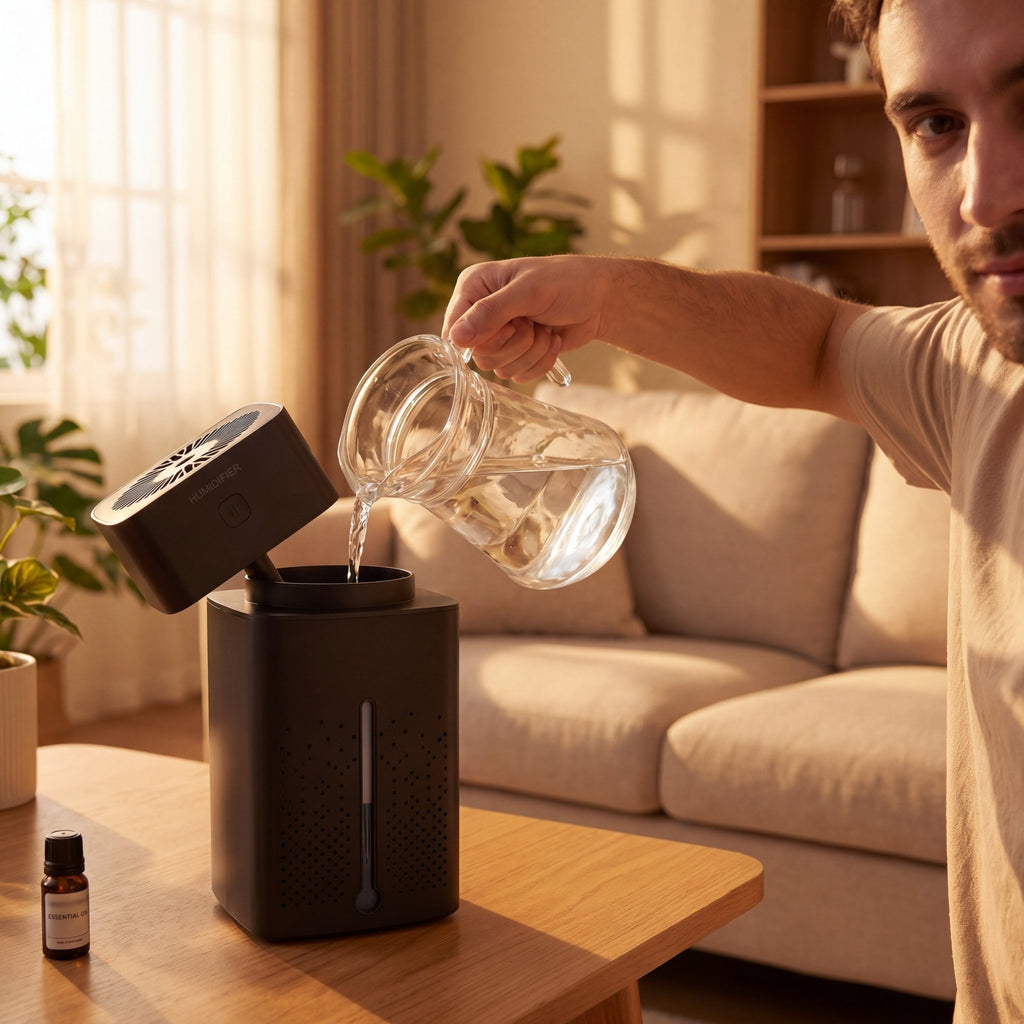 PureAir Air Purifier Humidifier – LED Night Light 1000ml - TrendsToLife