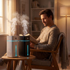PureAir Air Purifier Humidifier – LED Night Light 1000ml - TrendsToLife