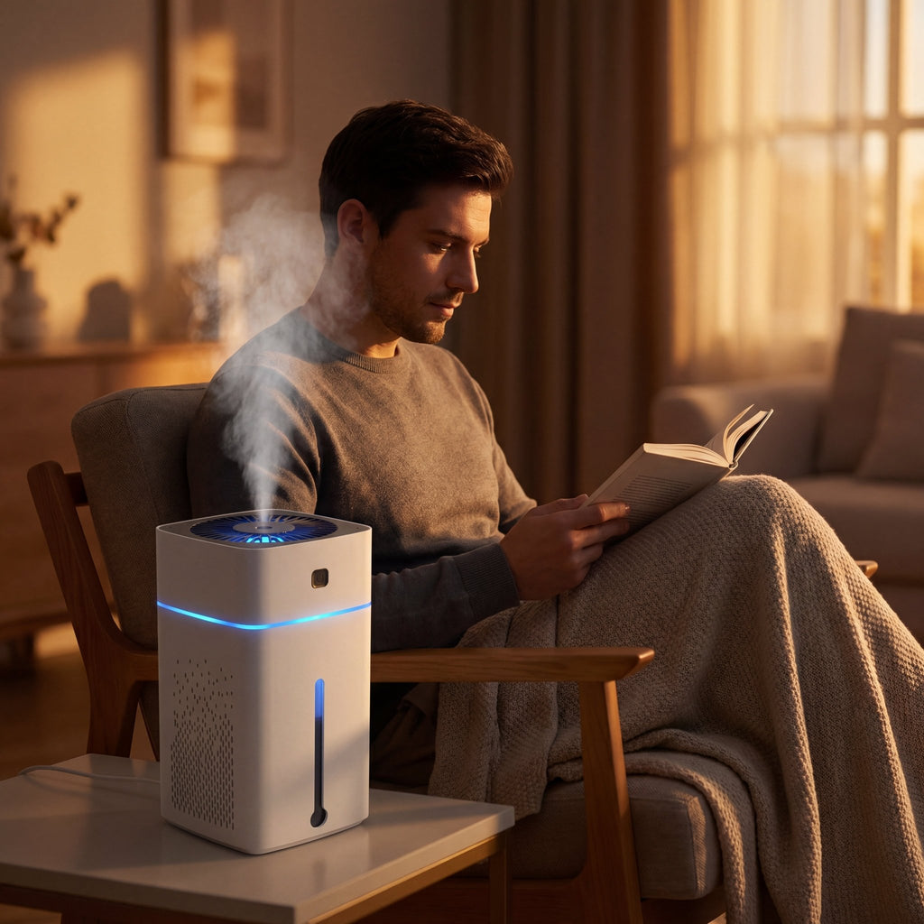 PureAir Air Purifier Humidifier – LED Night Light 1000ml - TrendsToLife