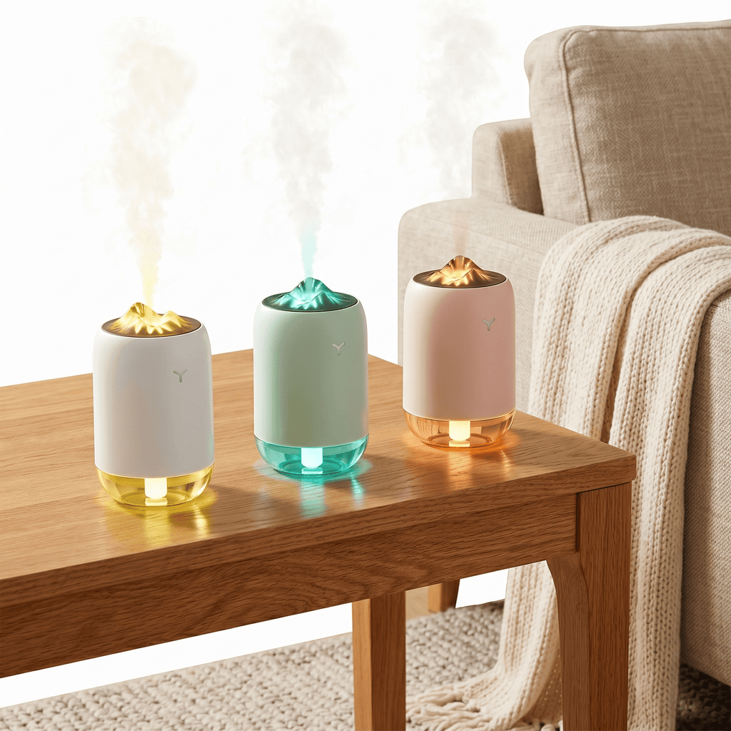 PureMist 260ml USB Air Humidifier with Night Light – Quiet & Compact - TrendsToLife