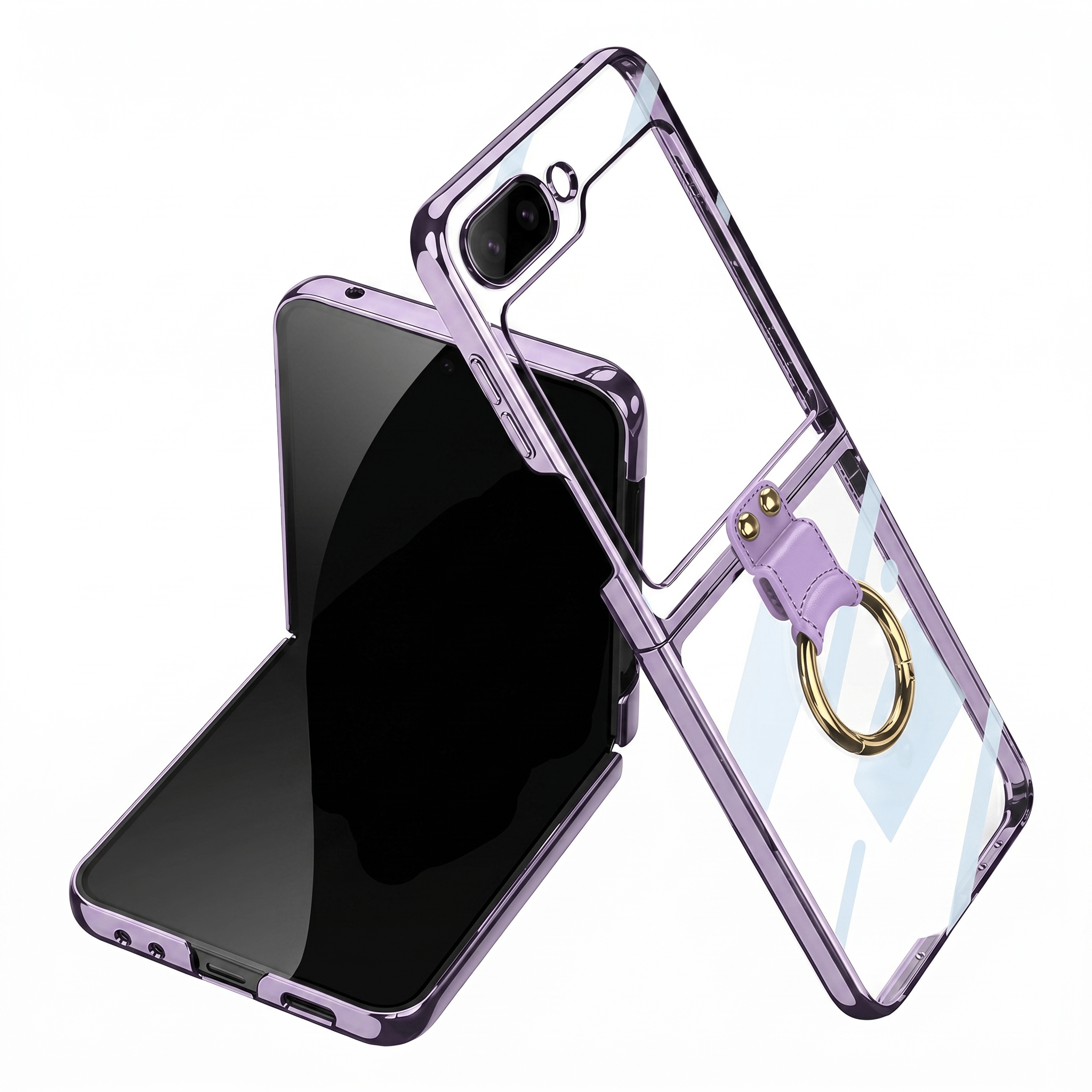 RingShield Flip Case – Ring Stand Protective Cover – Samsung Galaxy Z Flip6 - TrendsToLife