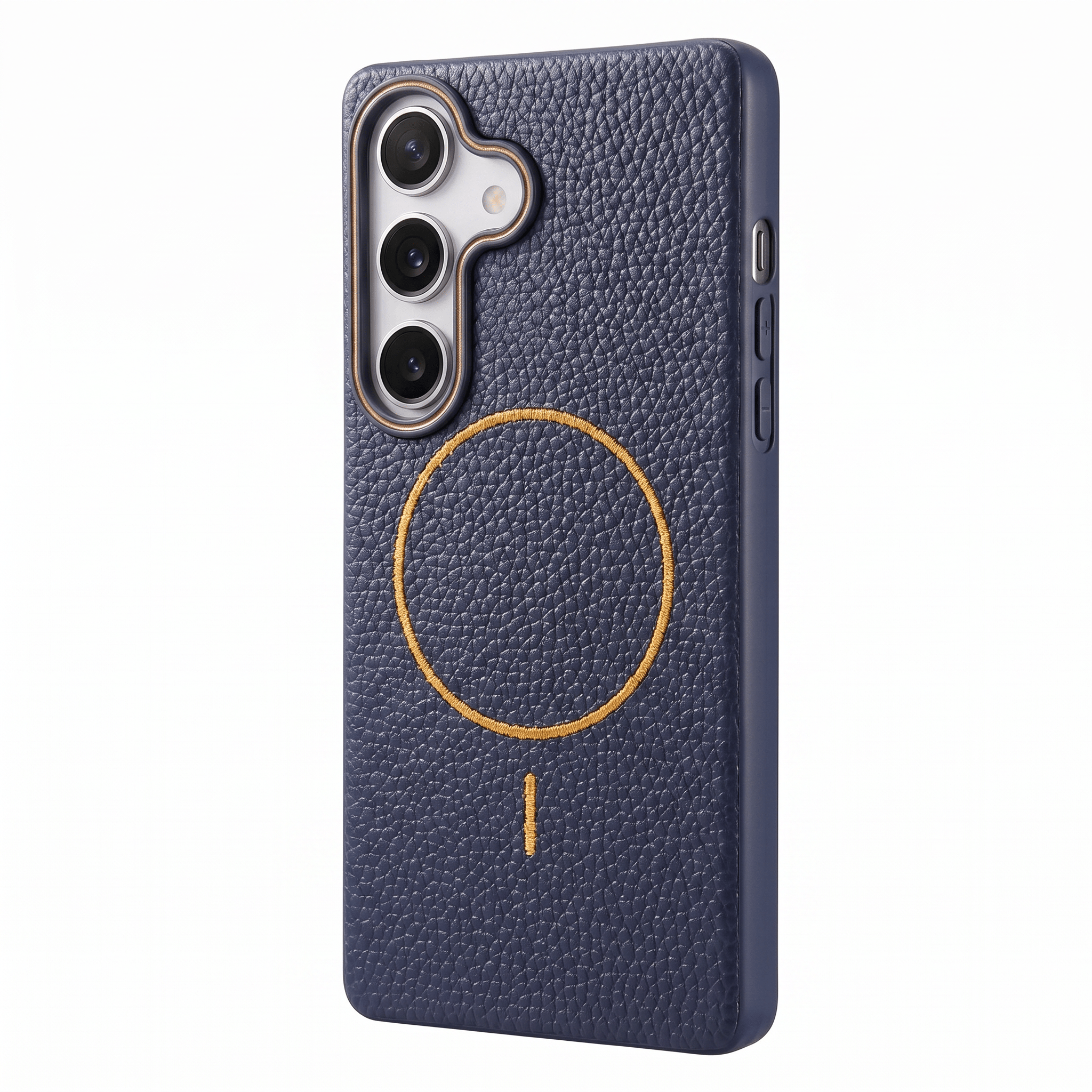 RivaLuxe Litchi Leather Case – Faux Leather Protective Cover – Samsung Galaxy A56 5G - TrendsToLife