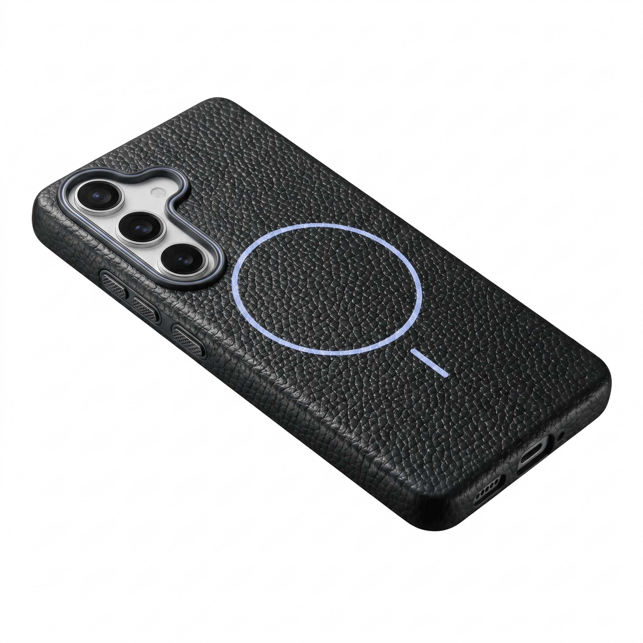 RivaLuxe Litchi Leather Case – Faux Leather Protective Cover – Samsung Galaxy A56 5G - TrendsToLife