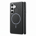 RivaLuxe Litchi Leather Case – Faux Leather Protective Cover – Samsung Galaxy A56 5G - TrendsToLife