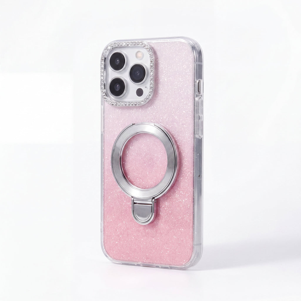 ShineStand Glitter Gradient Stand Case for iPhone 6–17 Pro Max Series - TrendsToLife