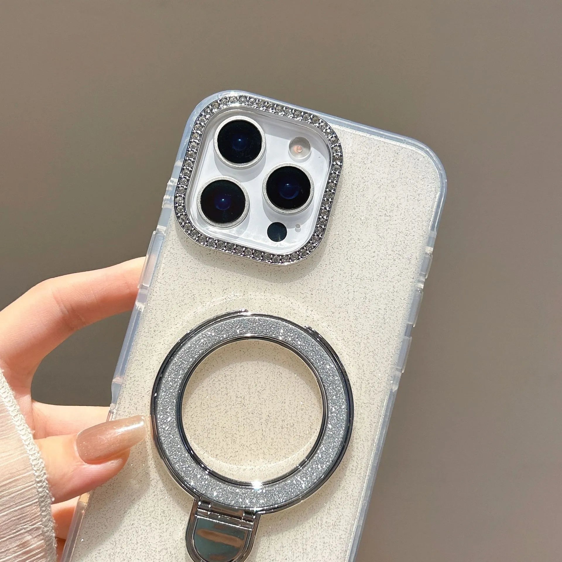 ShineStand Glitter Gradient Stand Case for iPhone 6–17 Pro Max Series - TrendsToLife