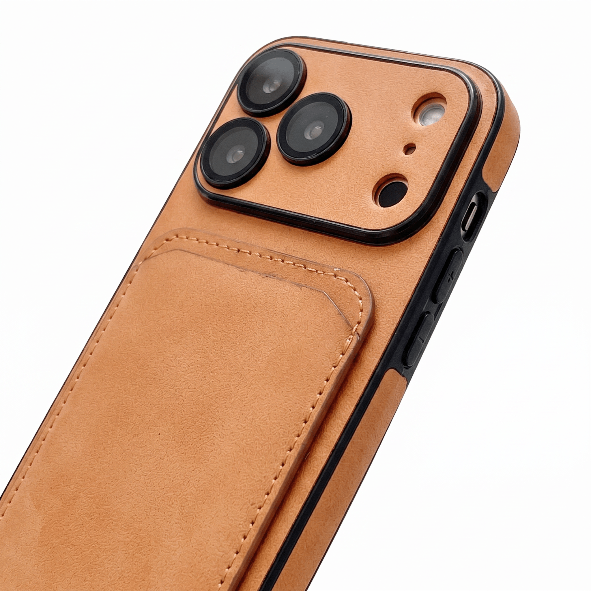 SlimCarry Leather Card Holder Case for iPhone 13–17 Series – Minimalist Design - TrendsToLife