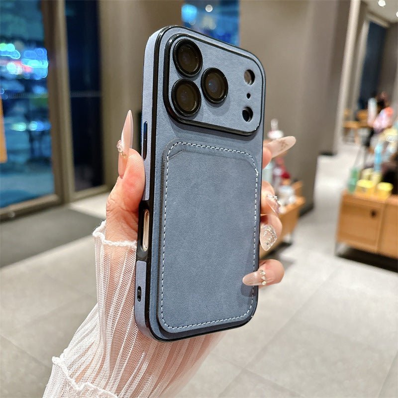 SlimCarry Leather Card Holder Case for iPhone 13–17 Series – Minimalist Design - TrendsToLife