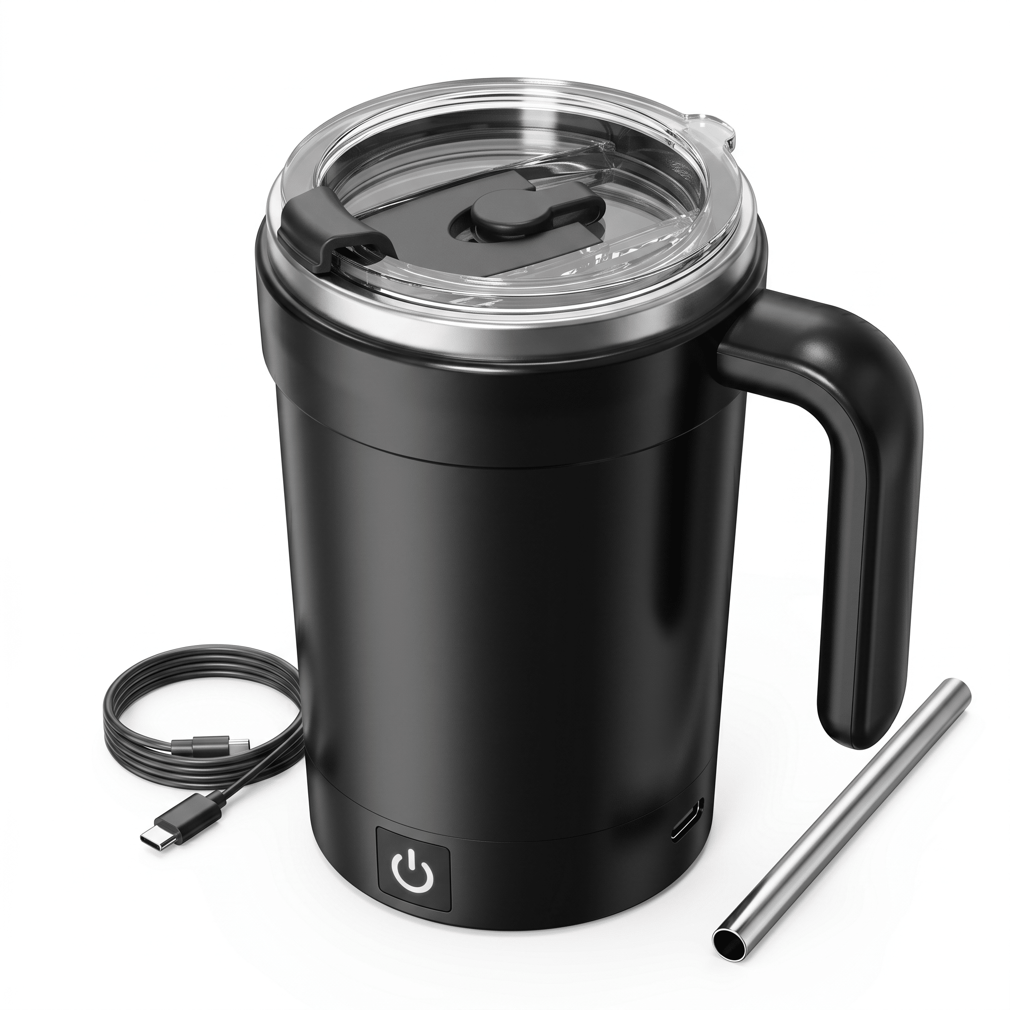 SmartMix Auto Stir Mug – Self-Stirring Temperature Display Mug – 380ml - TrendsToLife
