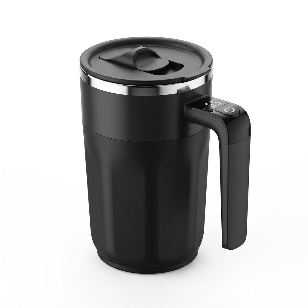 SmartMix Auto Stir Mug – Self-Stirring Temperature Display Mug – 380ml - TrendsToLife