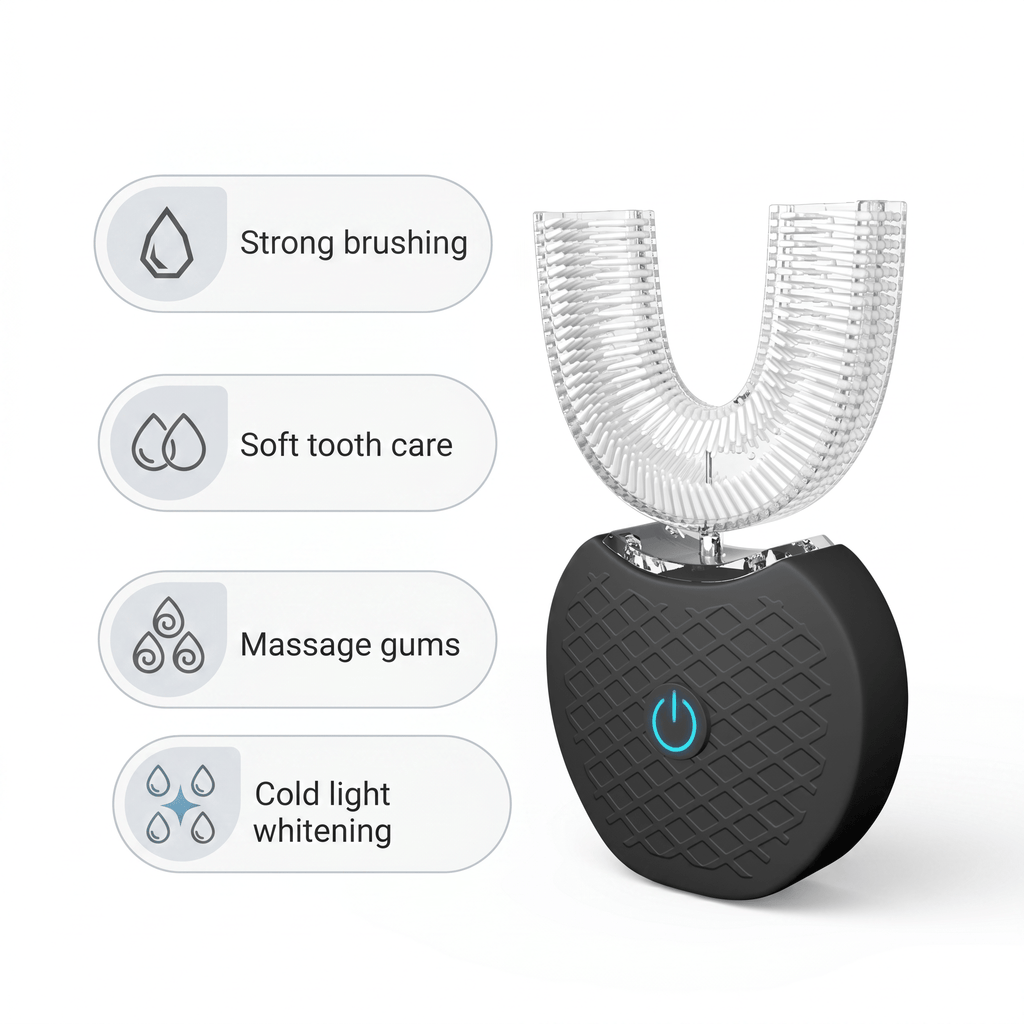 Smile360 Auto Brush – Hands-Free Ultrasonic Electric Toothbrush - TrendsToLife