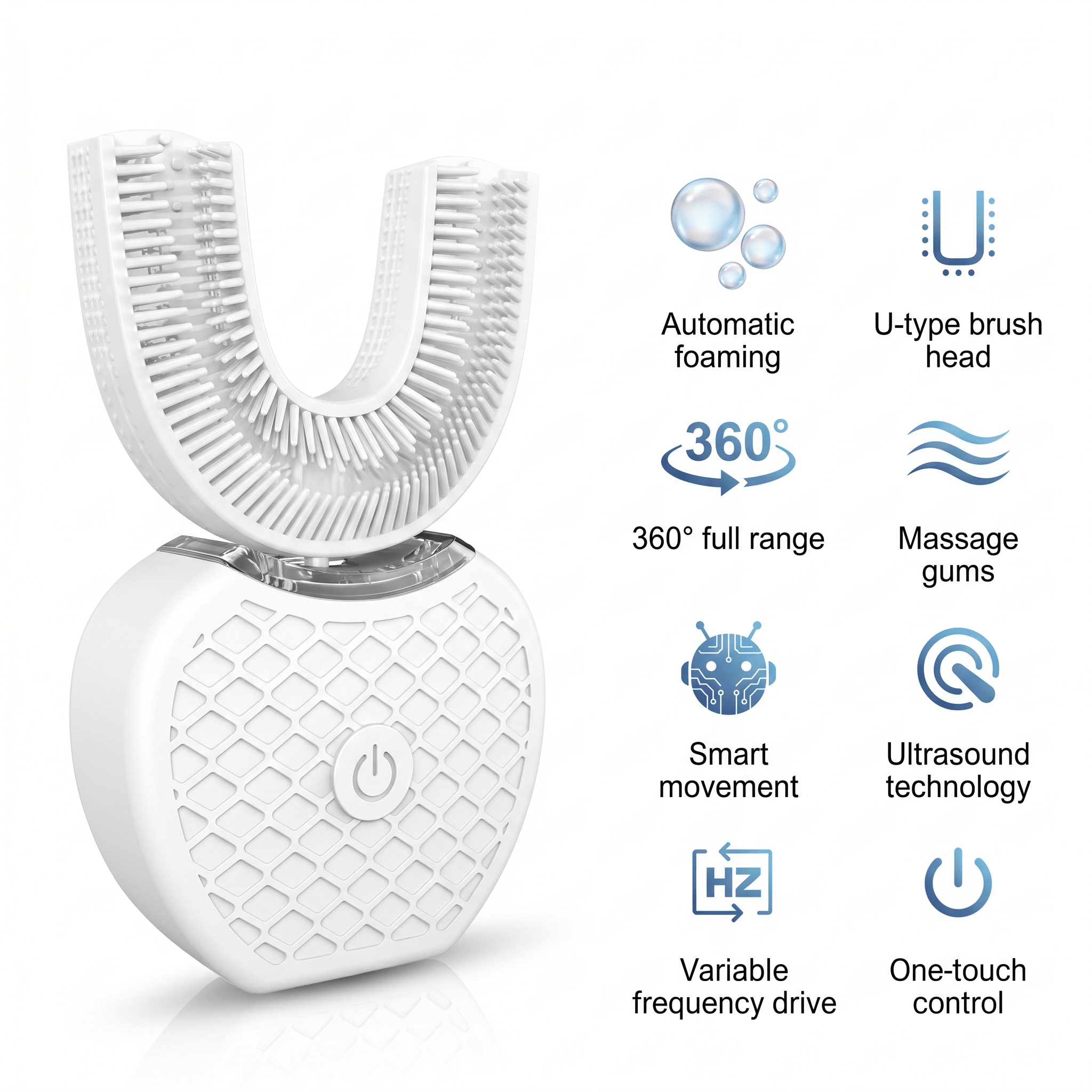 Smile360 Auto Brush – Hands-Free Ultrasonic Electric Toothbrush - TrendsToLife