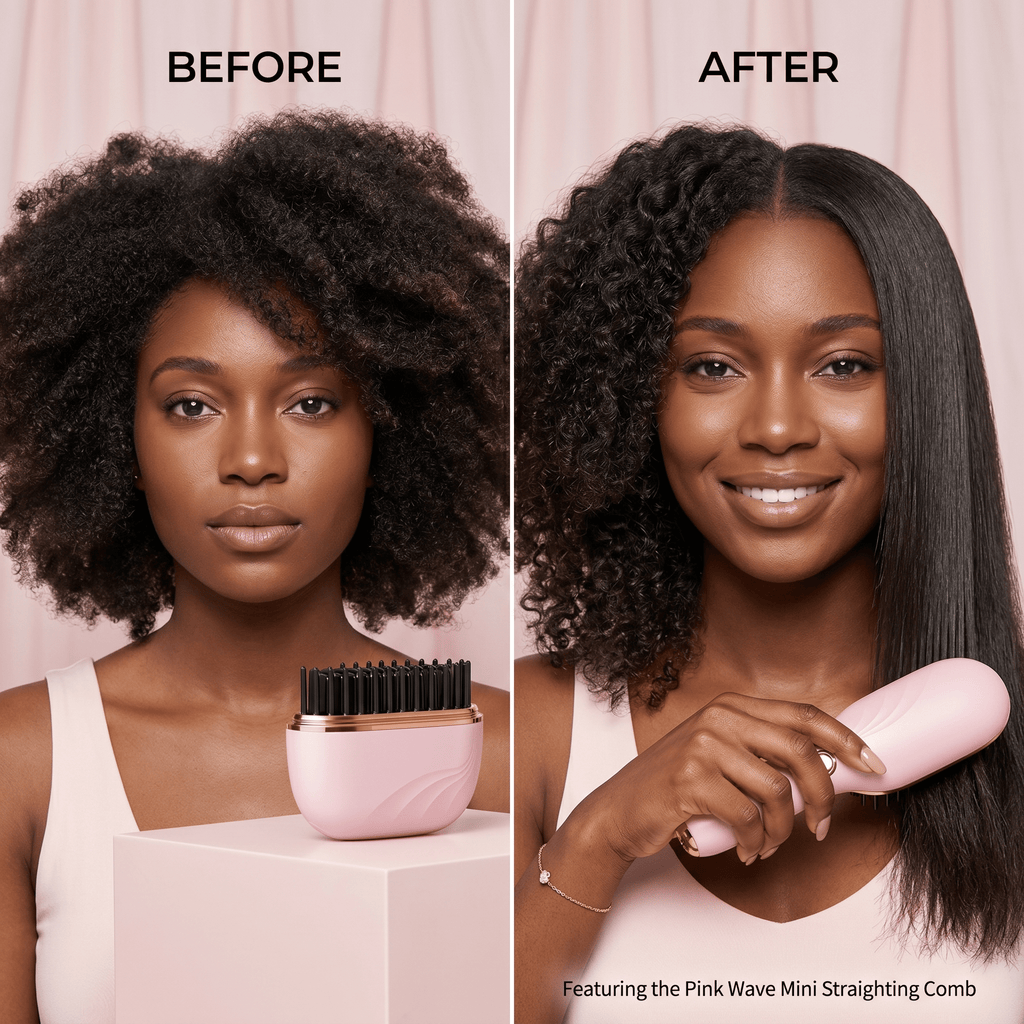 SmoothGo Wireless Hair Straightening Comb – Rechargeable USB Styler - TrendsToLife