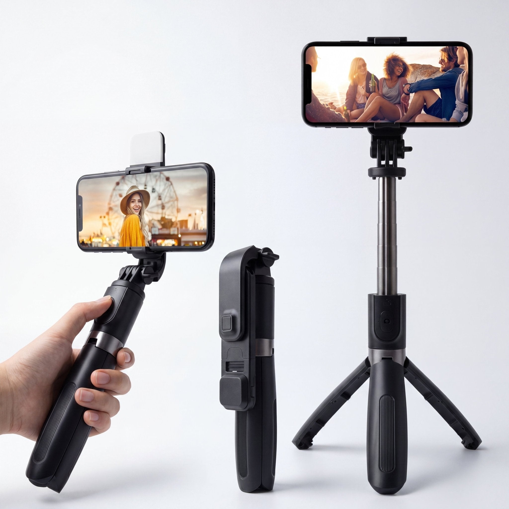 SnapPro Selfie Stick Tripod – 3-in-1 Bluetooth Foldable 102cm - TrendsToLife