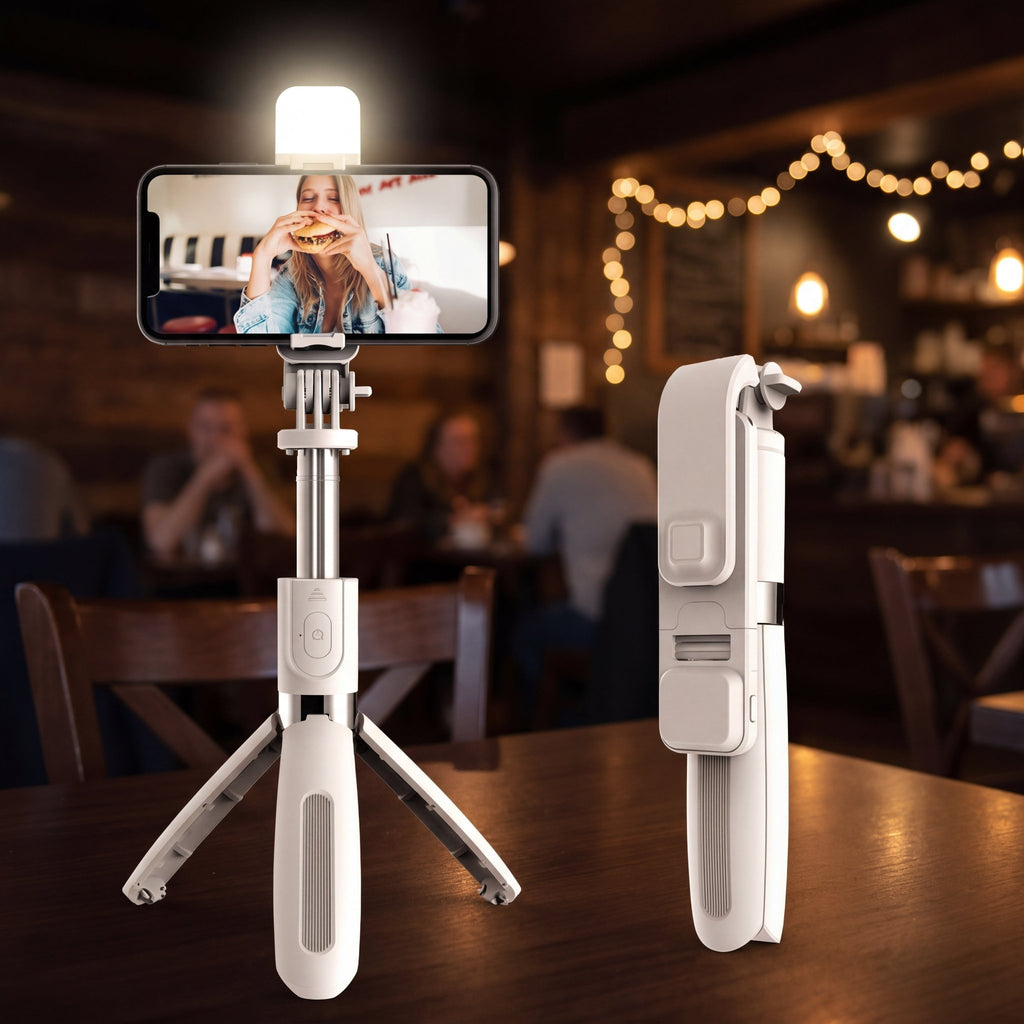 SnapPro Selfie Stick Tripod – 3-in-1 Bluetooth Foldable 102cm - TrendsToLife