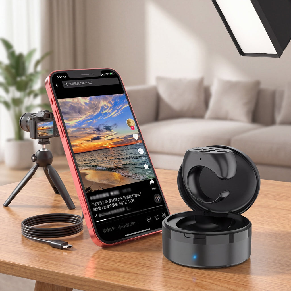 SnapRemote Control Ring – Bluetooth Remote with Charging Case - TrendsToLife