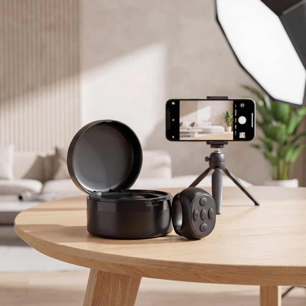 SnapRemote Control Ring – Bluetooth Remote with Charging Case - TrendsToLife