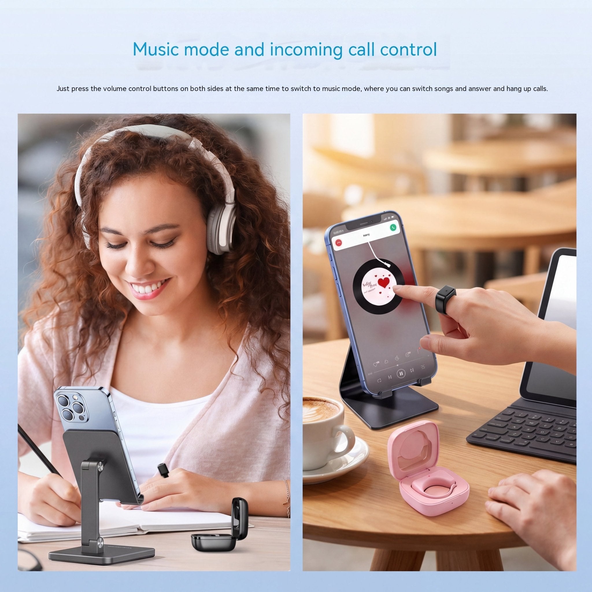 SnapRing Remote Control Ring – Bluetooth Controller with Charging Case - TrendsToLife