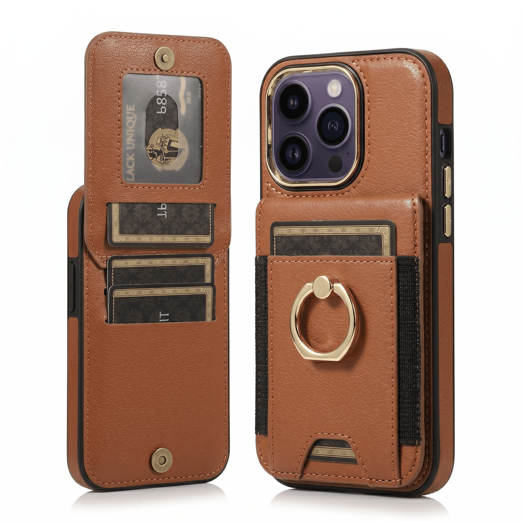 SnapStand Magnetic Wallet Case for iPhone 11–15 Series – Card Holder & Stand - TrendsToLife