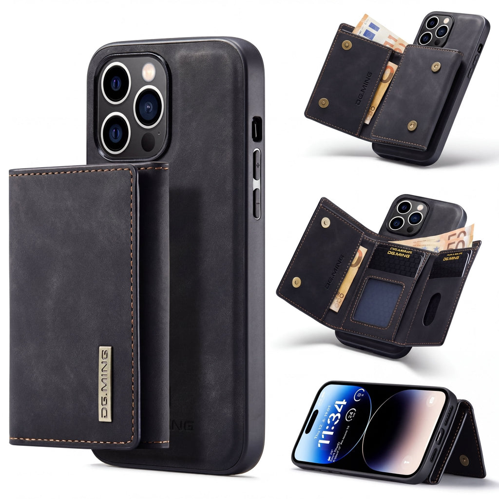 SnapWallet Pro Wallet Case – Magnetic Card Holder for iPhone 7–17 Series - TrendsToLife