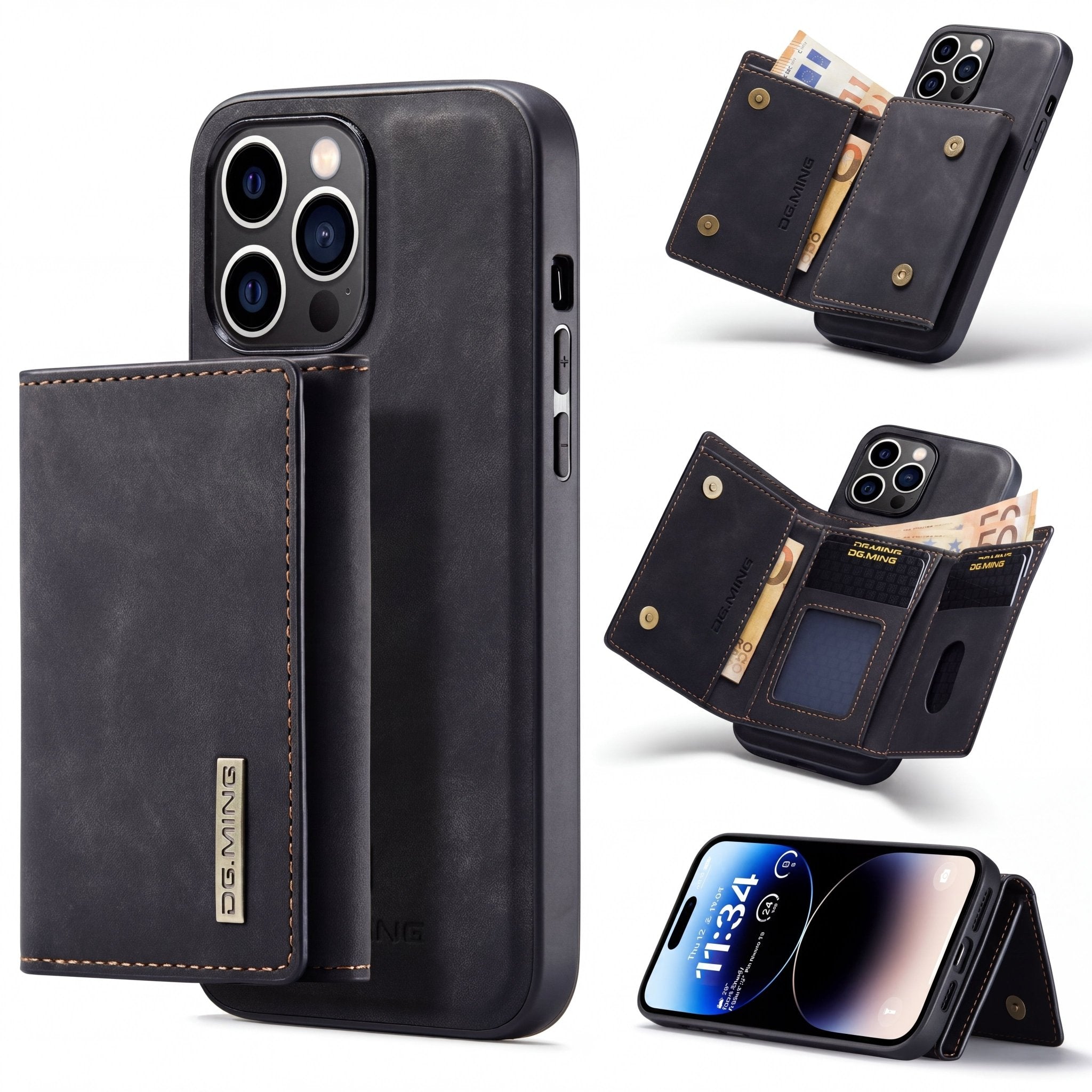 SnapWallet Pro Wallet Case – Magnetic Card Holder for iPhone 7–17 Series - TrendsToLife