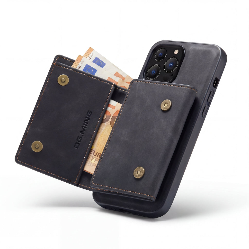 SnapWallet Pro Wallet Case – Magnetic Card Holder for iPhone 7–17 Series - TrendsToLife
