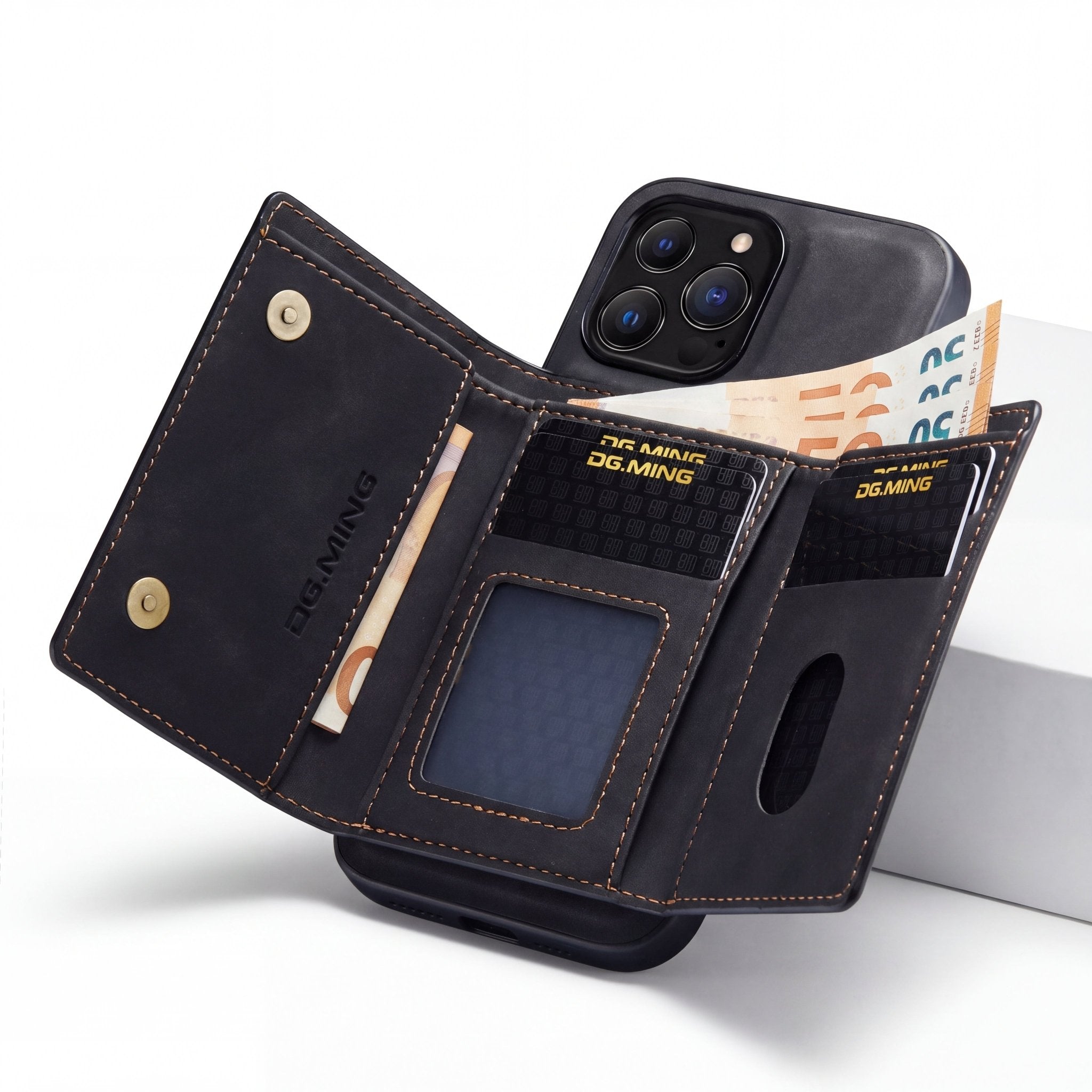 SnapWallet Pro Wallet Case – Magnetic Card Holder for iPhone 7–17 Series - TrendsToLife