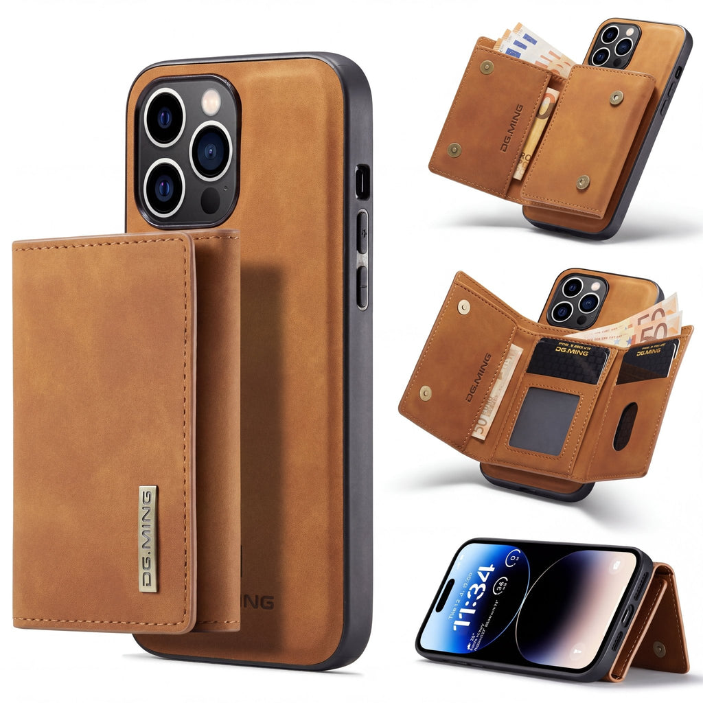 SnapWallet Pro Wallet Case – Magnetic Card Holder for iPhone 7–17 Series - TrendsToLife