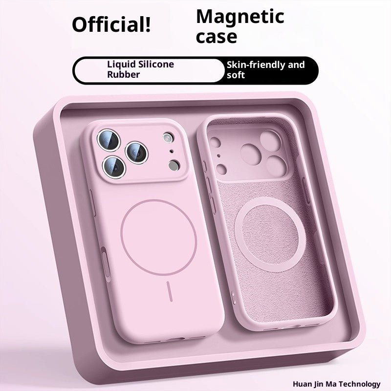 SoftTouch Magnetic Liquid Silicone Case for iPhone – Anti-Fingerprint Protection - TrendsToLife