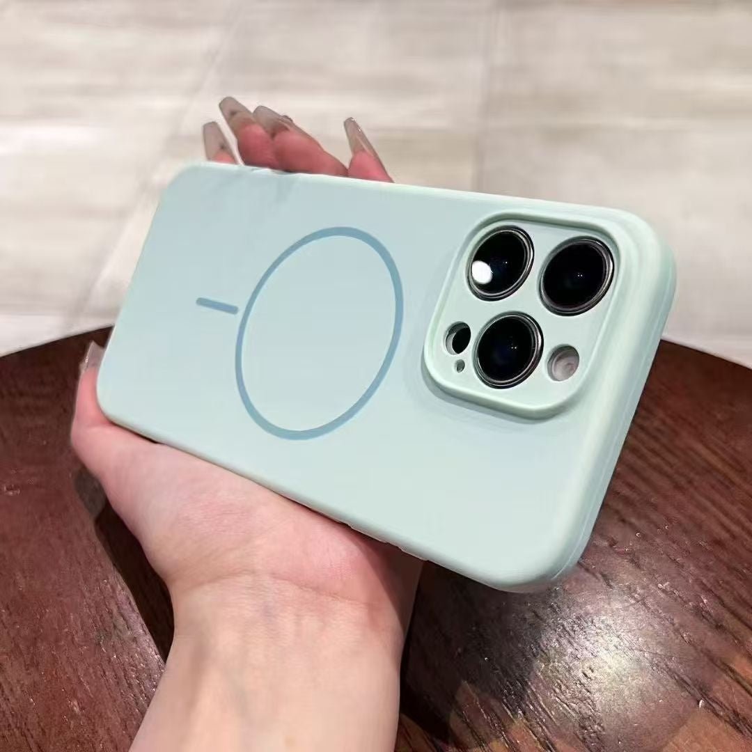 SoftTouch Magnetic Liquid Silicone Case for iPhone – Anti-Fingerprint Protection - TrendsToLife