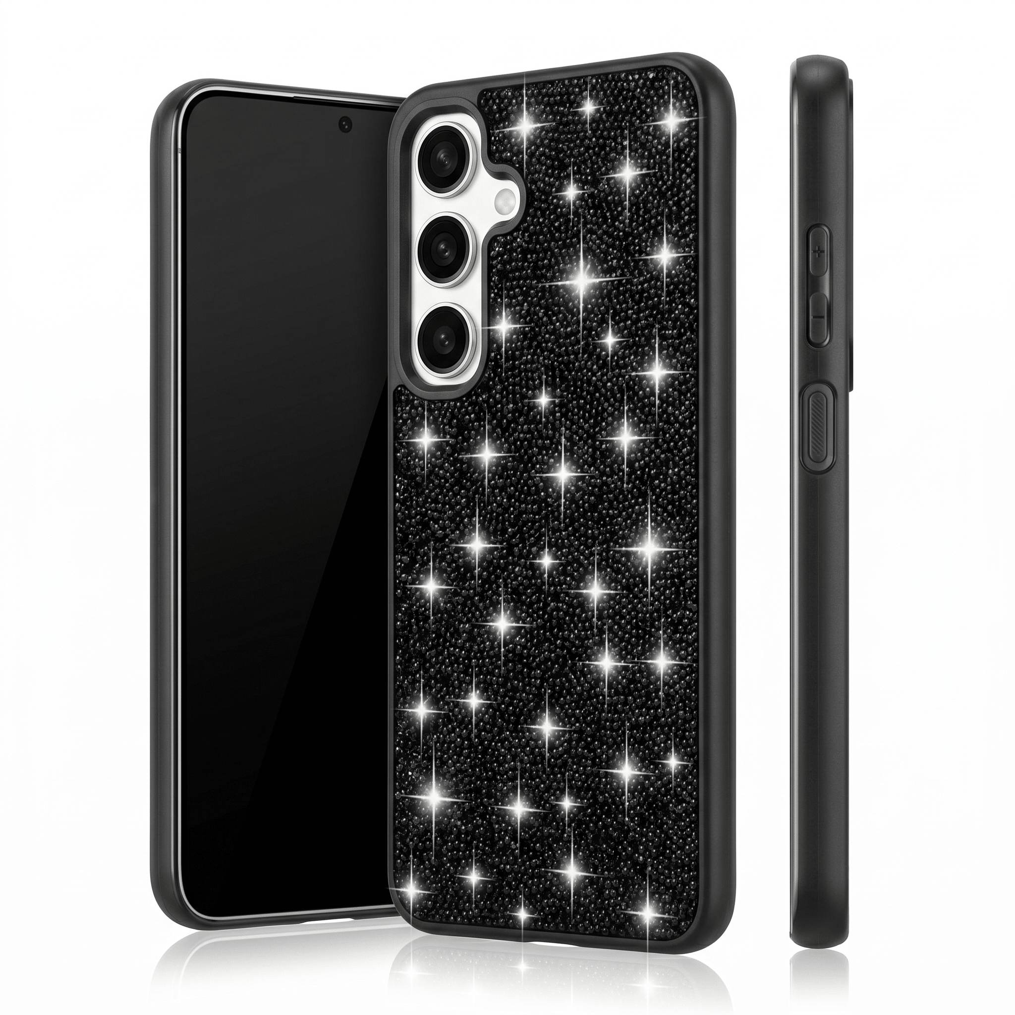 SparkleGlam Case – Rhinestone Protective Case – Samsung Galaxy A25 - TrendsToLife