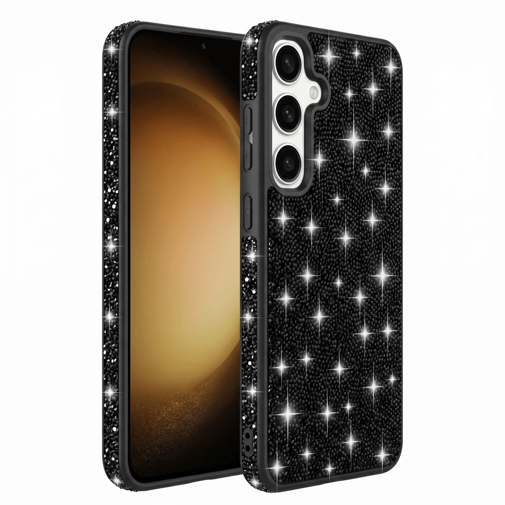 SparkleGlam Case – Rhinestone Protective Case – Samsung Galaxy A25 - TrendsToLife