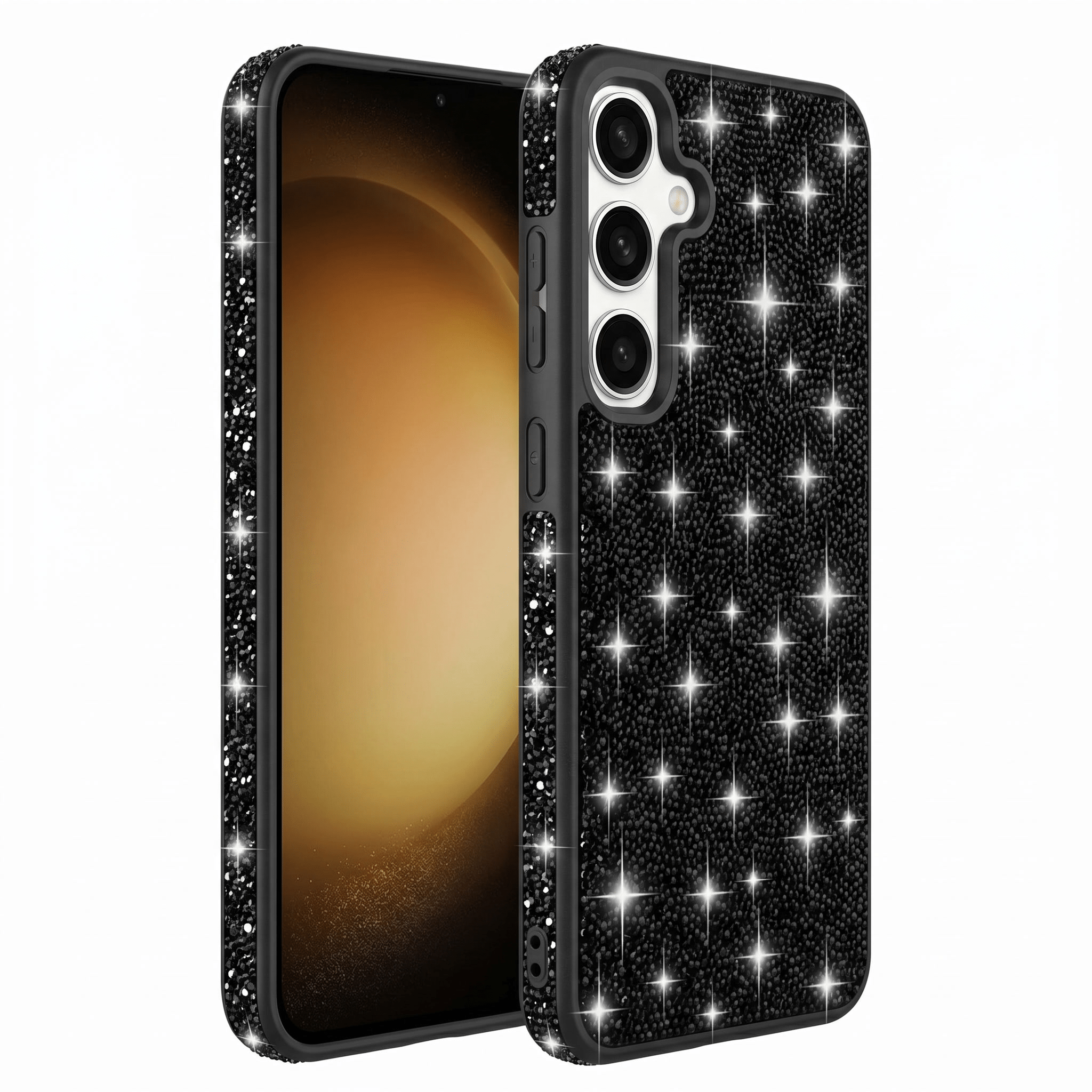 SparkleGlam Case – Rhinestone Protective Case – Samsung Galaxy A25 - TrendsToLife