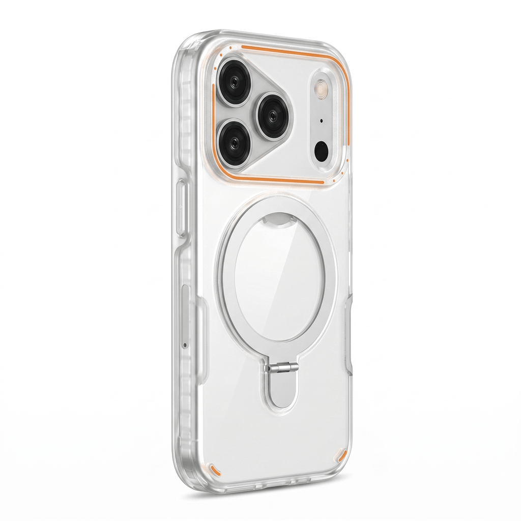 SpinGuard Magnetic Ring Stand Case for iPhone 17 – 360° Rotating Kickstand - TrendsToLife