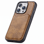 StandFlex Magnetic Leather Stand Case for iPhone 13–17 Series – Shockproof Protection - TrendsToLife