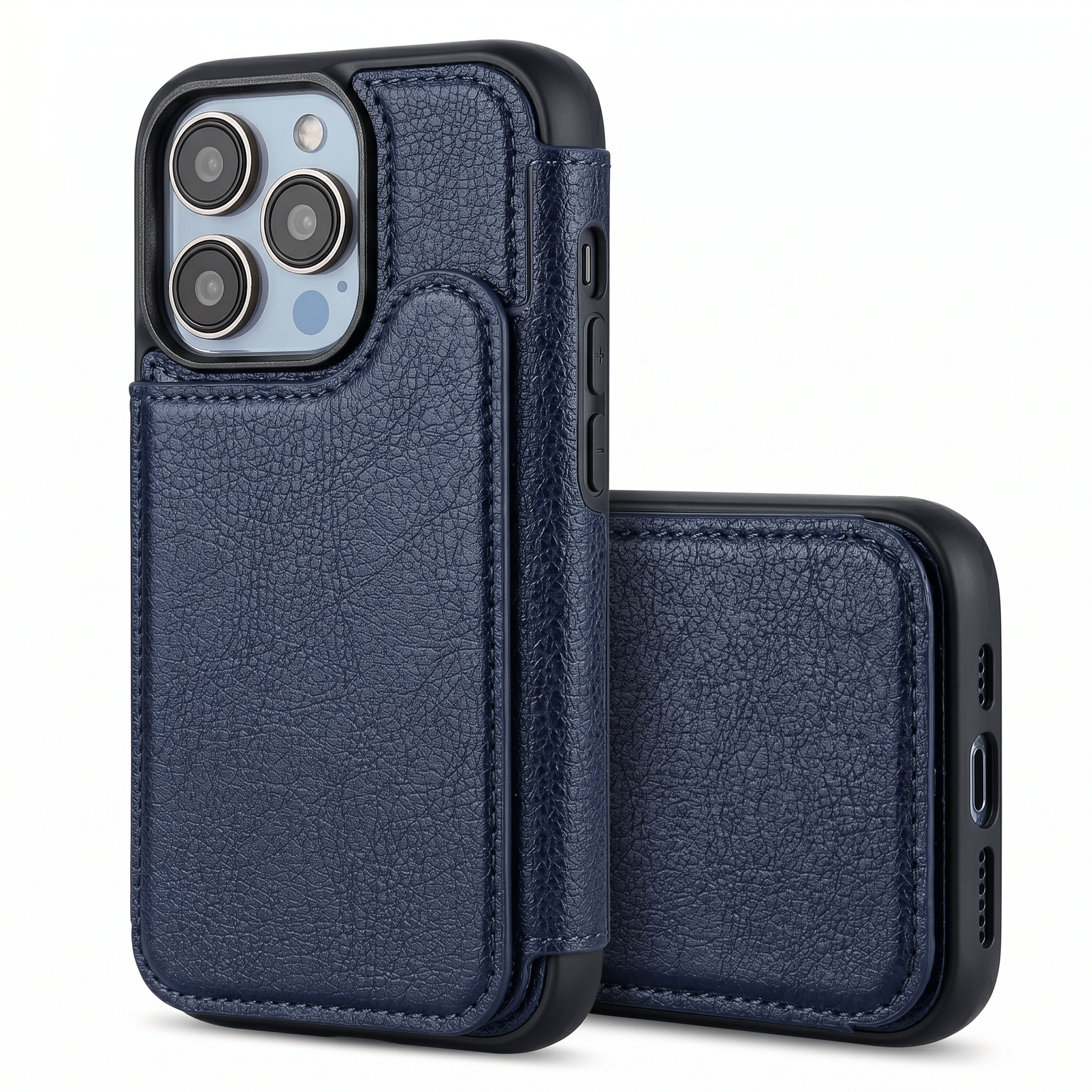 StandFlex Magnetic Leather Stand Case for iPhone 13–17 Series – Shockproof Protection - TrendsToLife