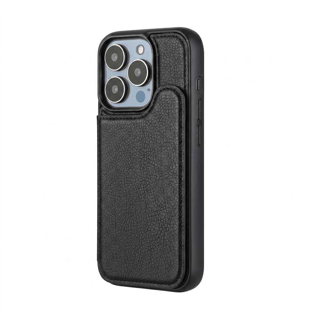 StandFlex Magnetic Leather Stand Case for iPhone 13–17 Series – Shockproof Protection - TrendsToLife