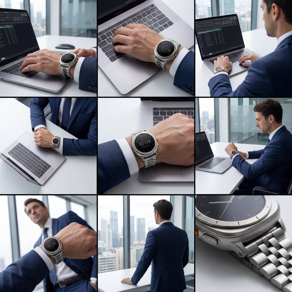 SteelLink Classic Watch Band – Stainless Steel Strap – Samsung Galaxy Watch 7 Ultra - TrendsToLife