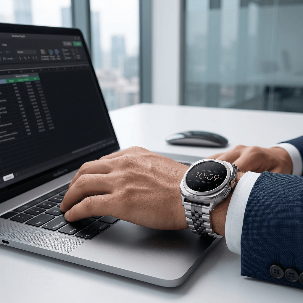 SteelLink Classic Watch Band – Stainless Steel Strap – Samsung Galaxy Watch 7 Ultra - TrendsToLife
